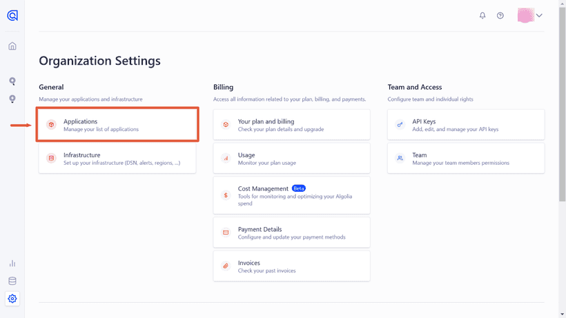 Editing user information on Algolia