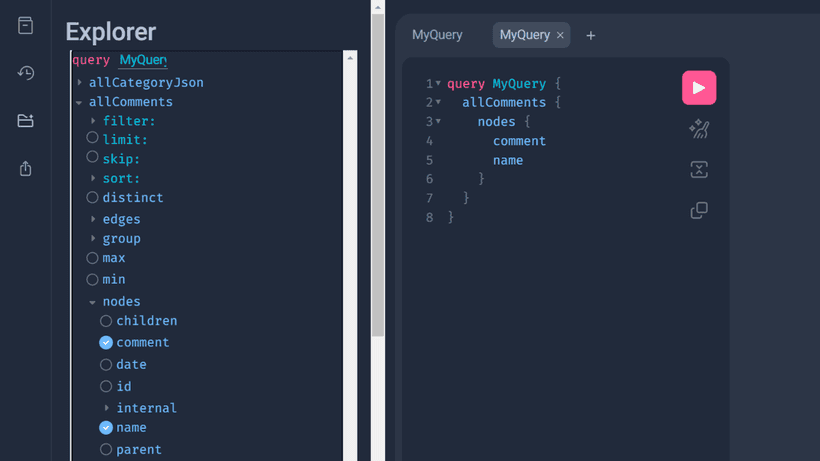 GraphQL on Gatsby.js