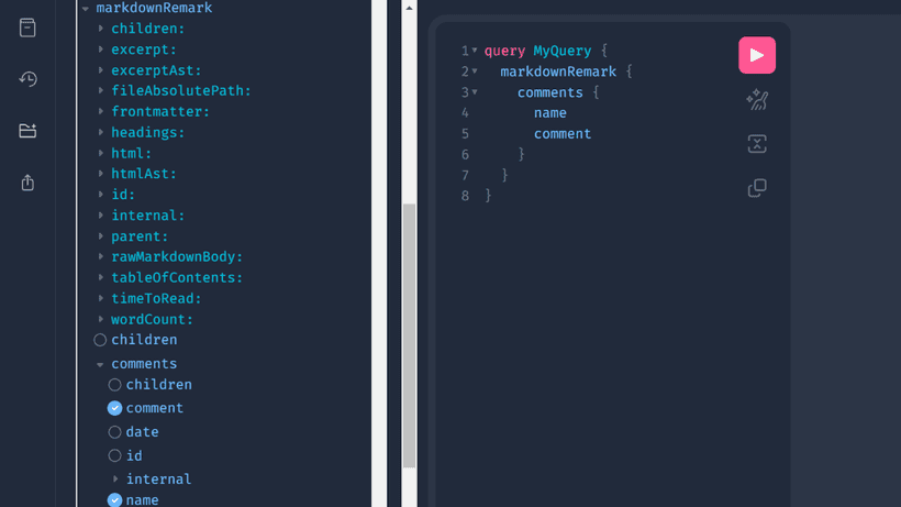 GraphQL on Gatsby.js